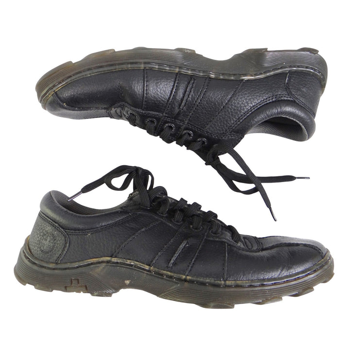 Dr. Martens Pembroke Black Pebbled Leather Low Top Sneakers Mens 110