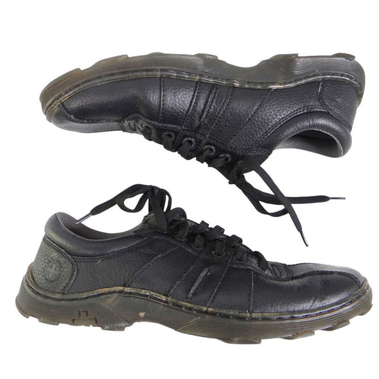 Dr. Martens Pembroke Black Pebbled Leather Low Top Sneakers Mens 110