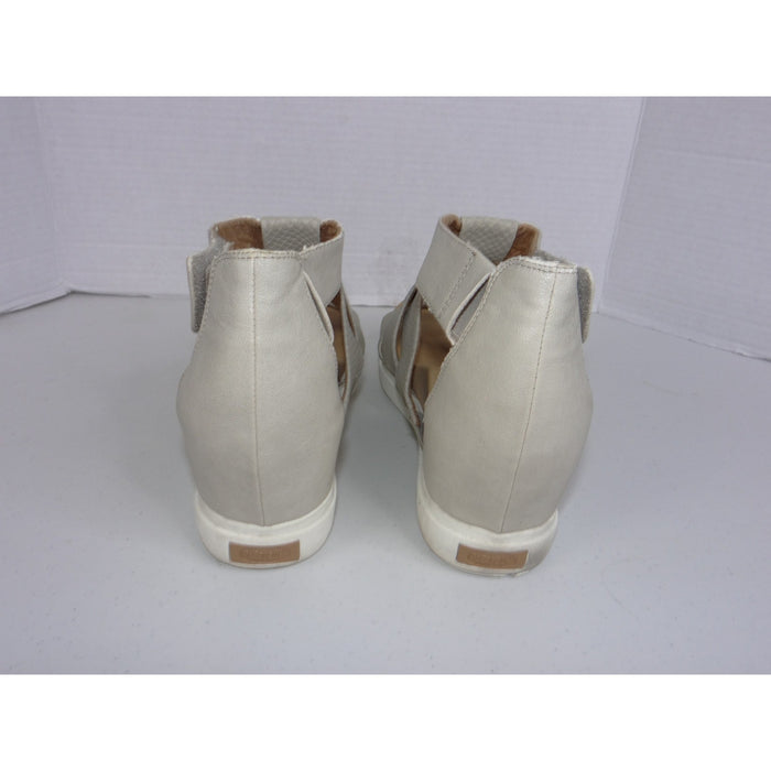 Dr. Scholl's Scramble Womens 10 Gray Snakeskin Wedge Platform Sandals Sporty2