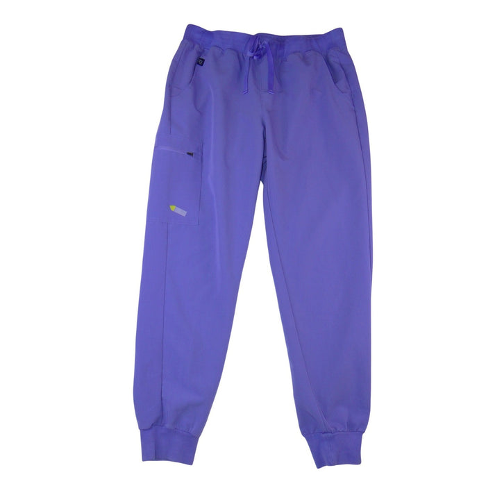 Dr. Woof Purple Jogger Scrub Pants Mens Large Medical Nursing Cargo Stretch 34170