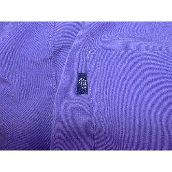 Dr. Woof Purple Jogger Scrub Pants Mens Large Medical Nursing Cargo Stretch 34173