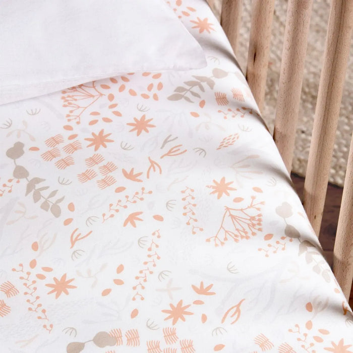 Drap-housse pour lit bébé en coton bio  Kadolis - Yukari Douceur