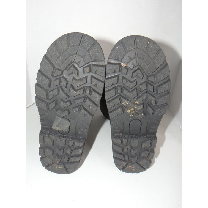 Dream Pairs Kids Black Insulated Waterproof Snow Boots Faux Fur Lined Size 32
