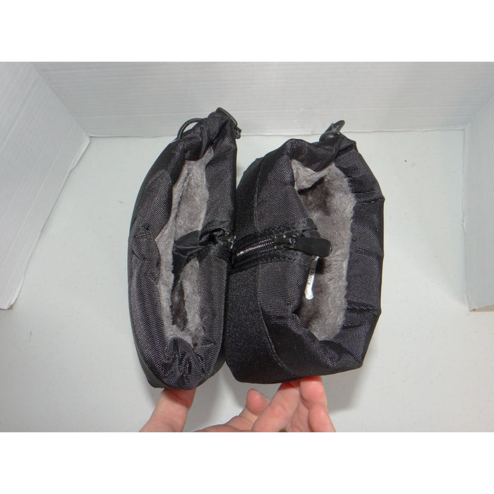 Dream Pairs Kids Black Insulated Waterproof Snow Boots Faux Fur Lined Size 35