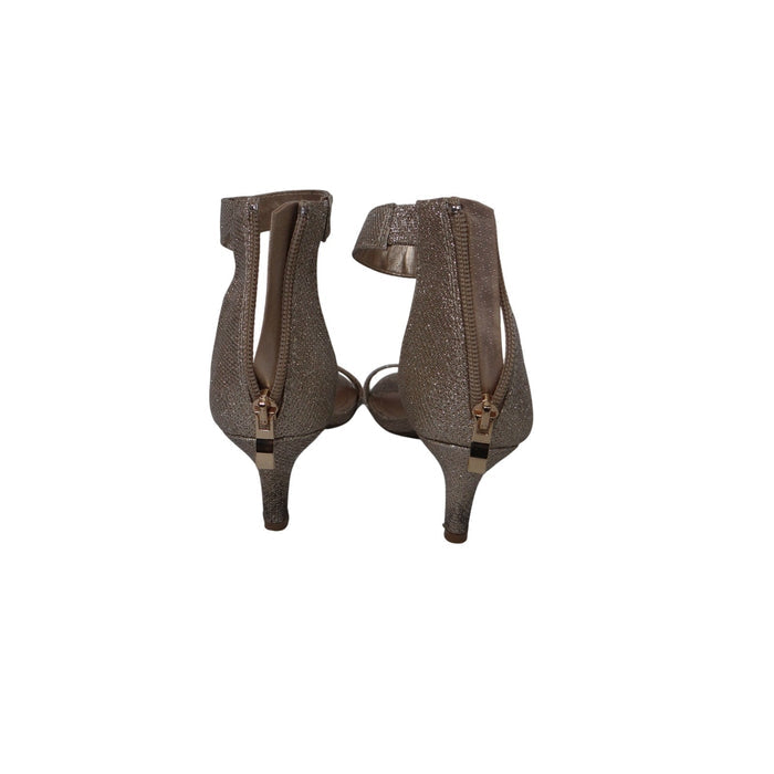 Dream Pairs Women Gold Glitter Ankle Strap Stiletto Heels Dress Shoes Size 6.51