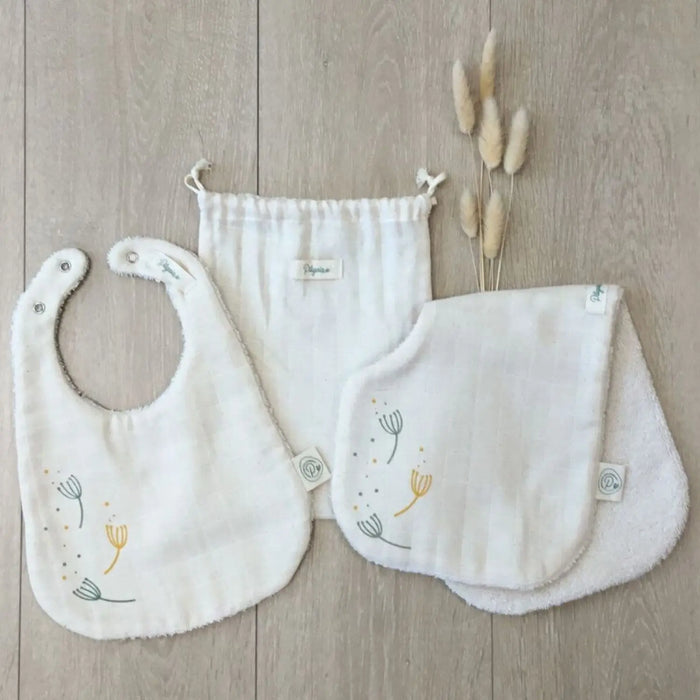Duo de bavoirs Pitigaïa en coton bio