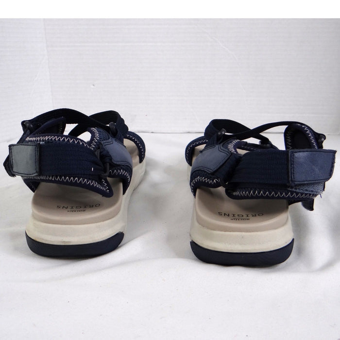 Earth Origins Vivvy Mens Navy Blue Sport Sandals Adjustable Straps Size 115