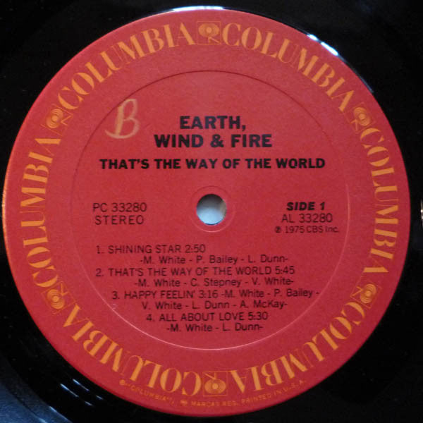Earth, Wind & Fire - That's The Way Of The World (LP) [US] 1st (Very Good Plus (VG+))