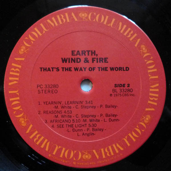 Earth, Wind & Fire - That's The Way Of The World (LP) [US] 1st (Very Good Plus (VG+))