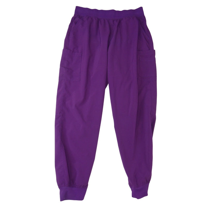 Easy Stretch by Butter Soft Women Purple Scrub Joggers BU287 Eggplant Size L0