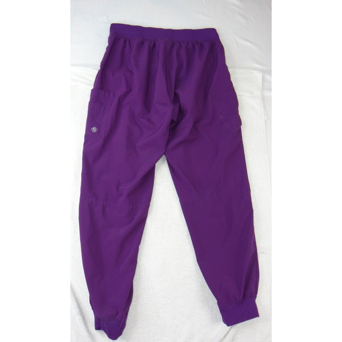 Easy Stretch by Butter Soft Women Purple Scrub Joggers BU287 Eggplant Size L1