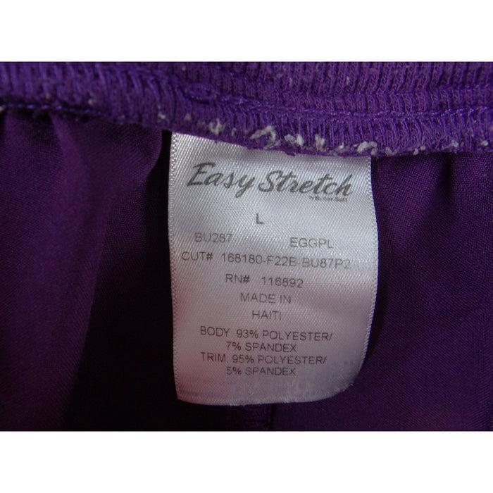 Easy Stretch by Butter Soft Women Purple Scrub Joggers BU287 Eggplant Size L5