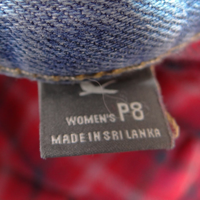 Eddie Bauer Womens P8 Light Wash Flannel Lined Boyfriend Relaxed Jeans2