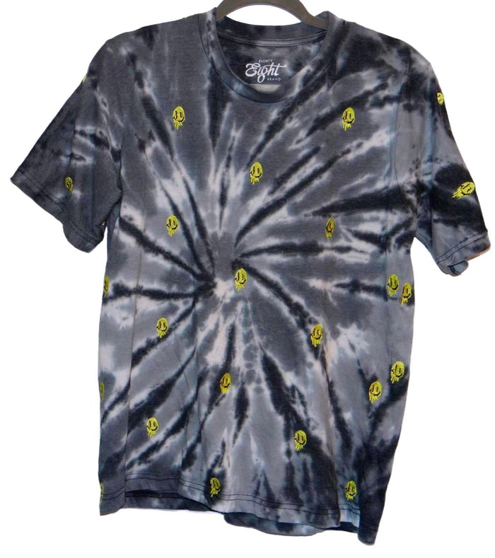 Eighty Eight Brand Tie Dye Melting Smilies T Shirt   Small0