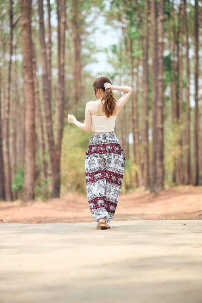 Elephant Forest Harem Pants - Lannaclothesdesign Shop
