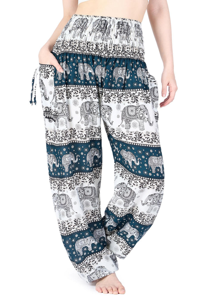 Elephant Forest Harem Pants - Lannaclothesdesign Shop