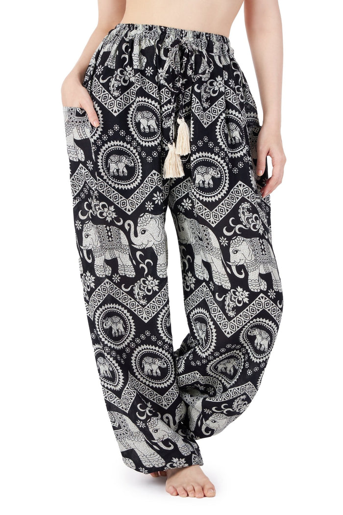 Elephant Harem Pants with Drawstring - Lannaclothesdesign Shop
