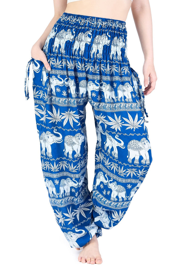 Elephant Leaf Harem Pants - Lannaclothesdesign Shop