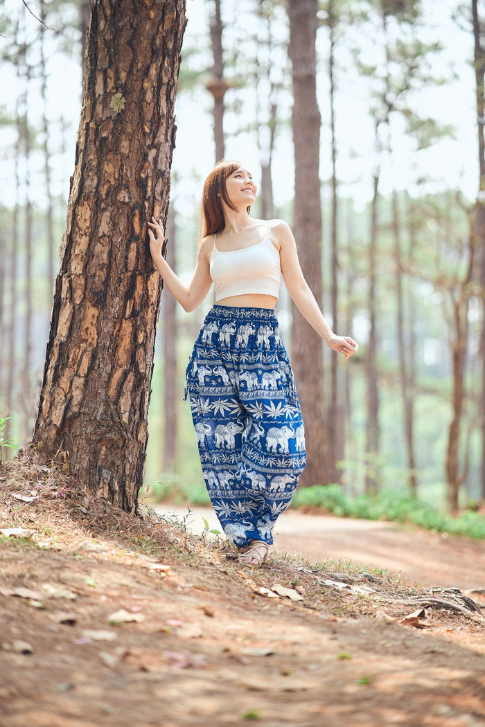 Elephant Leaf Harem Pants - Lannaclothesdesign Shop