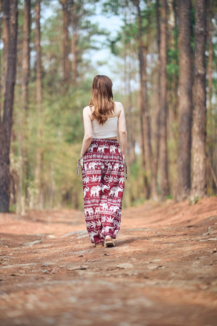 Elephant Leaf Harem Pants - Lannaclothesdesign Shop