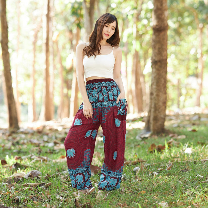 Elephant Rose Harem pants - Lannaclothesdesign Shop