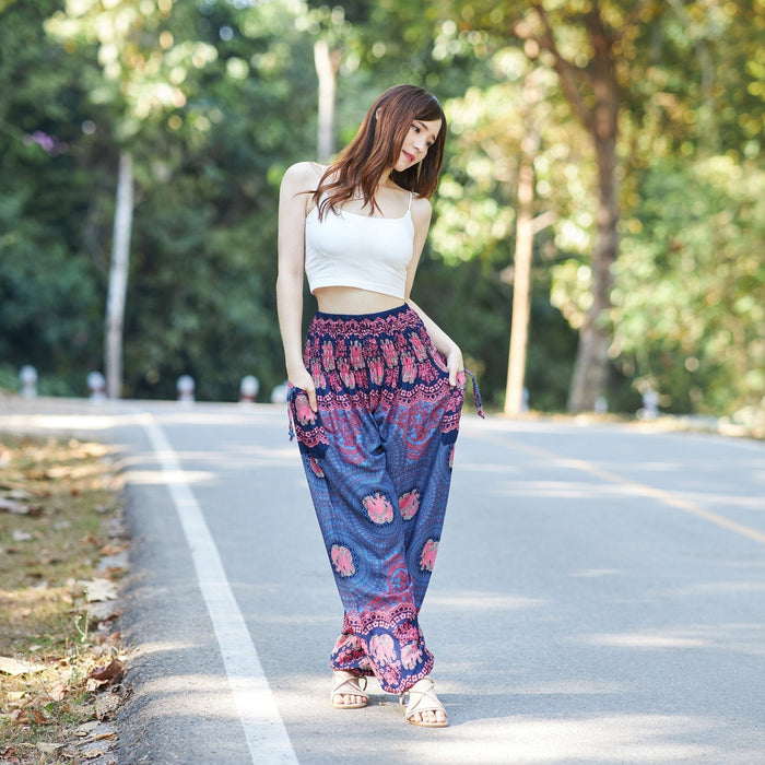 Elephant Rose Harem pants - Lannaclothesdesign Shop