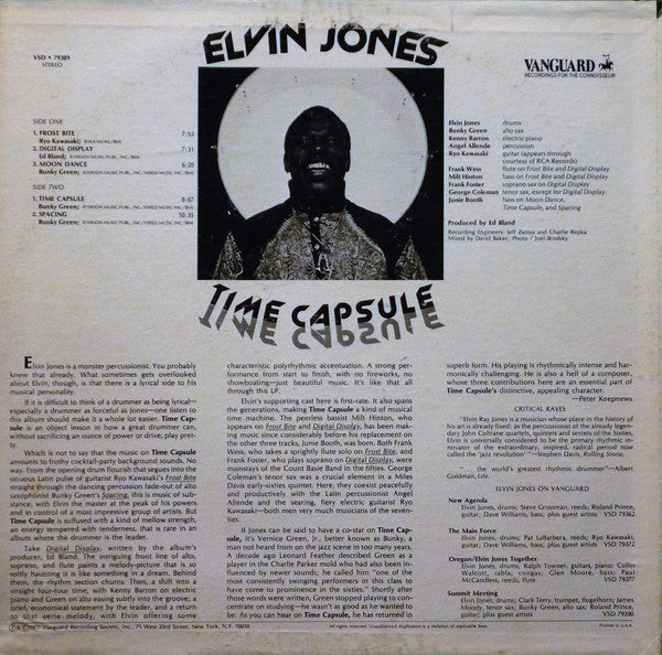 Elvin Jones - Time Capsule (LP) [US] 1st (Very Good (VG))