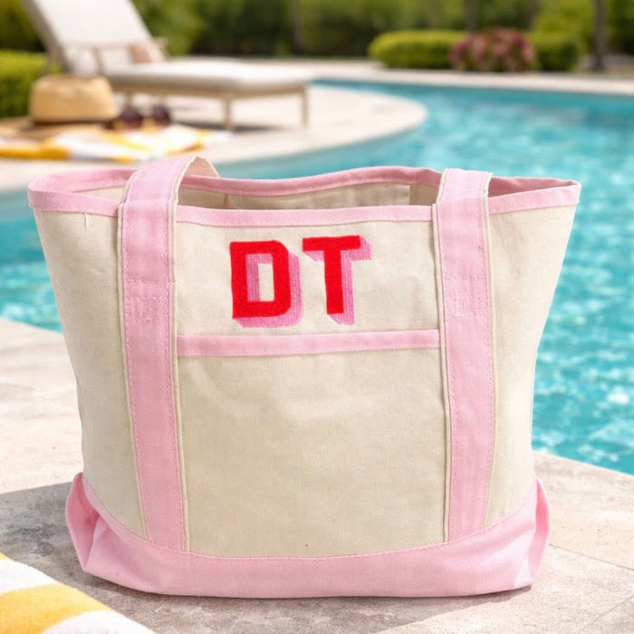 Embroidered Canvas Tote