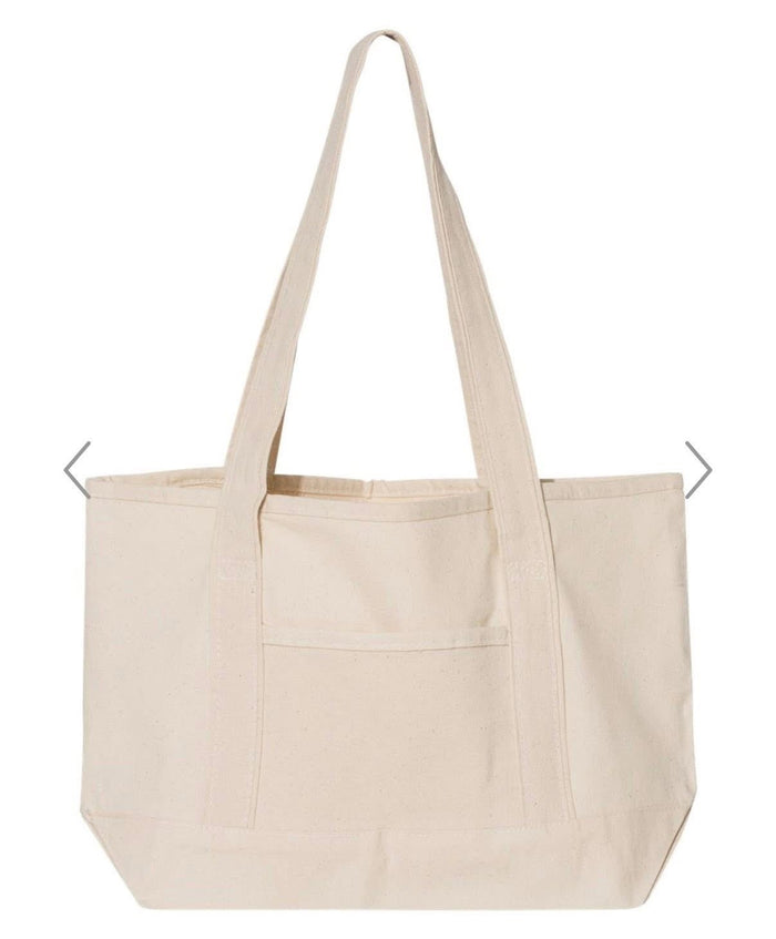 Embroidered Canvas Tote