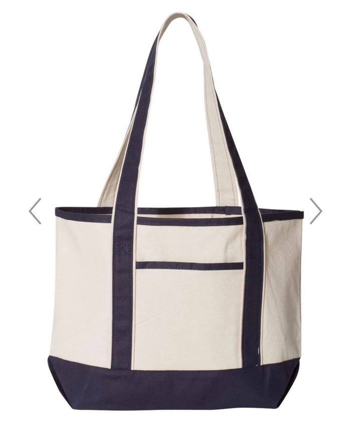Embroidered Canvas Tote