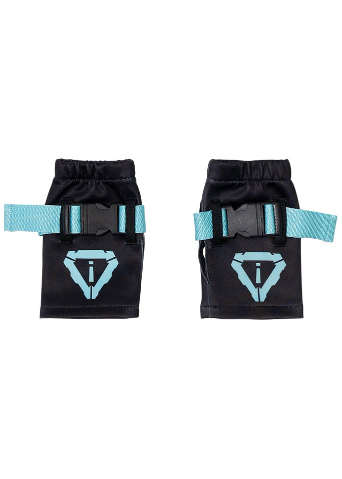ACDC Rag Error Code Cyberpunk Tech Black Blue Arm Warmer — front view