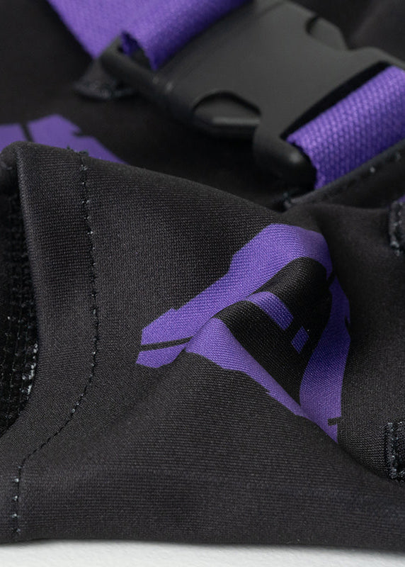 ACDC Rag Error Code Cyberpunk Tech Black Purple Arm Warmer — detail shot 2