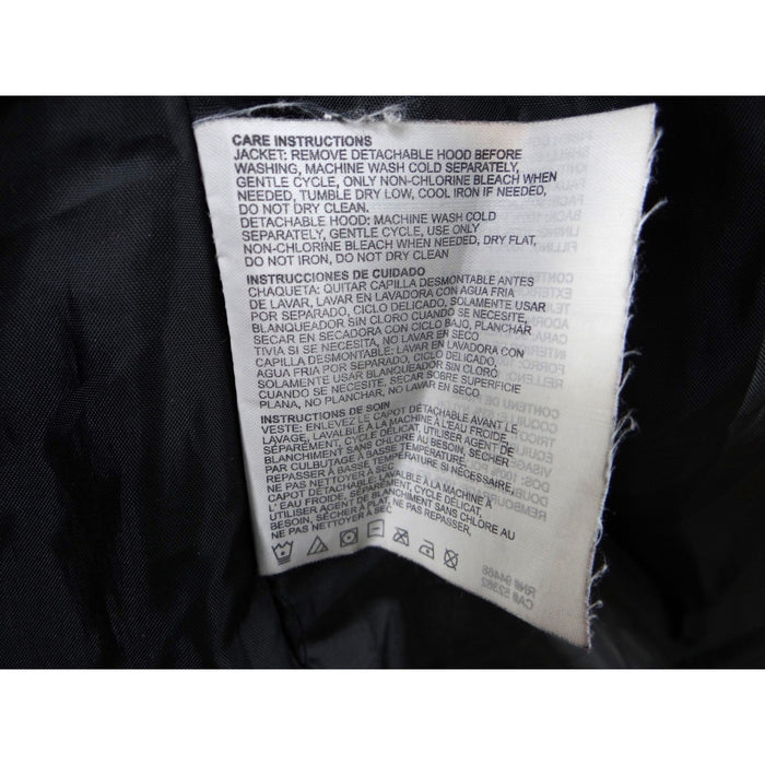 Esprit Black Faux Fur Trim Hooded Belted Winter Jacket Coat Women Size L4