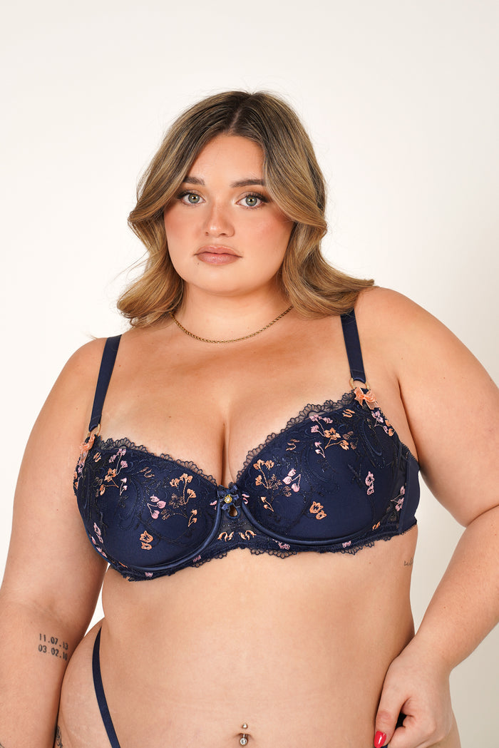LILUNDERWEAR Essence Balconnet Bleu - balconnet détail
