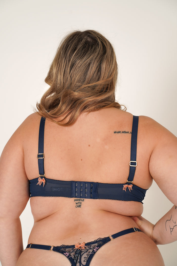 LILUNDERWEAR Essence Balconnet Bleu - balconnet vue ensemble
