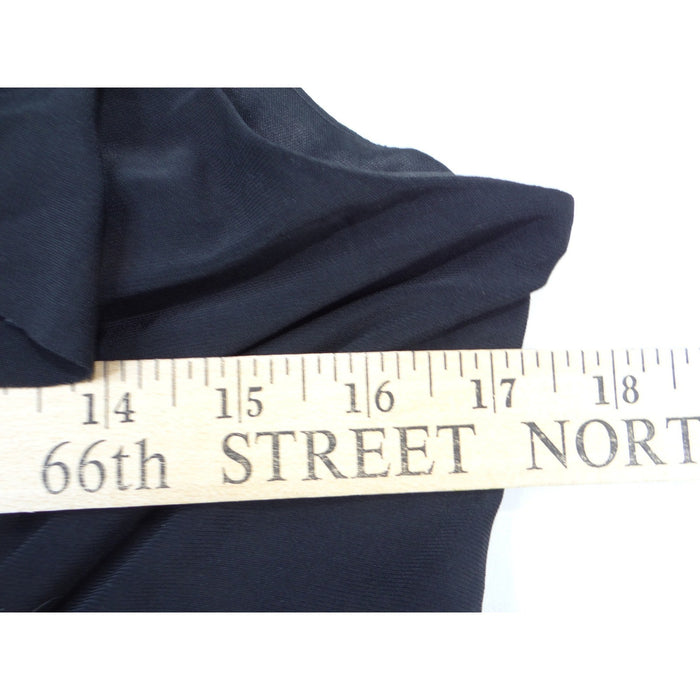 Evan Picone Black Ruffle V Neck Empire Waist Sleeveless Dress Petite 12P3