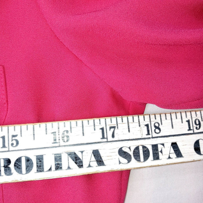 Express Pink Long Sleeve Collared Button Up Shirt Womens Size S5