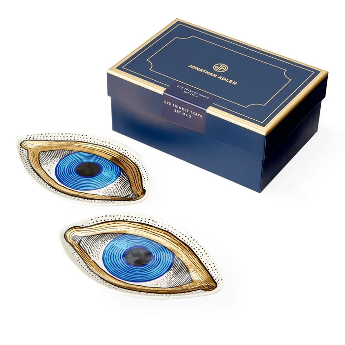 EYE TRINKET TRAYS, SET OF 2