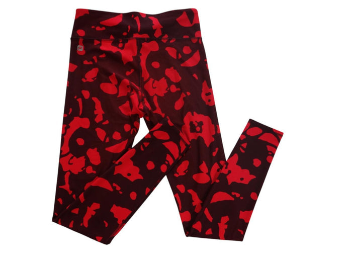Fabletics Red Patterned Leggings   Stylish & Comfortable2