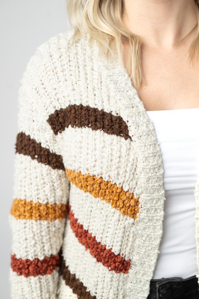 Fall Striped Cardigan