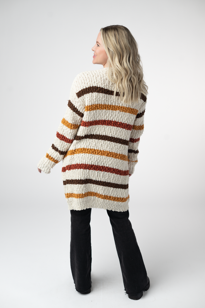 Fall Striped Cardigan