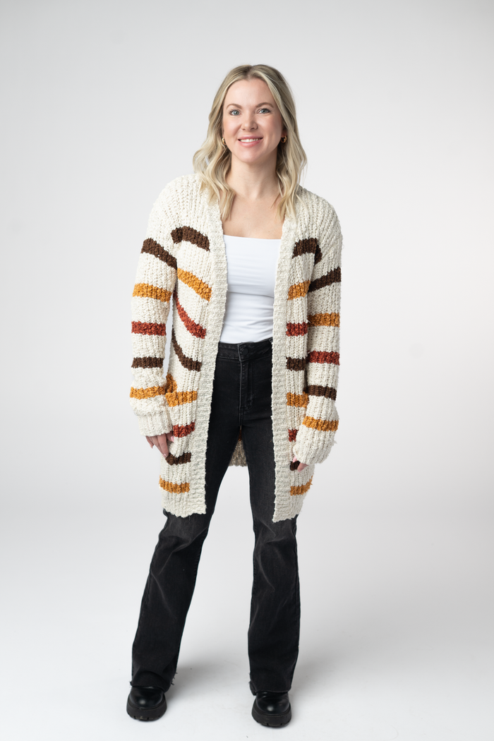 Fall Striped Cardigan
