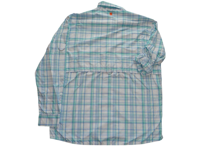 Field & Stream Men's Plaid Long Sleeve Shirt   Blue & Green2