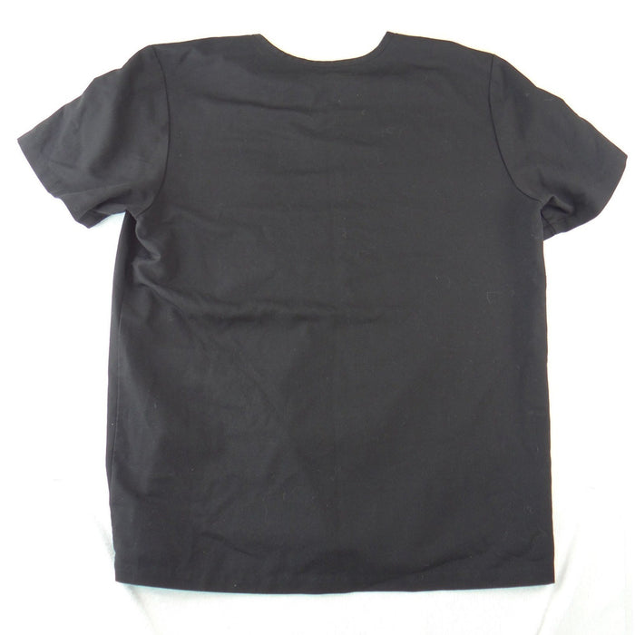 FIGS Technical Collection Black V Neck Short Sleeve Scrub Top Womens Large2
