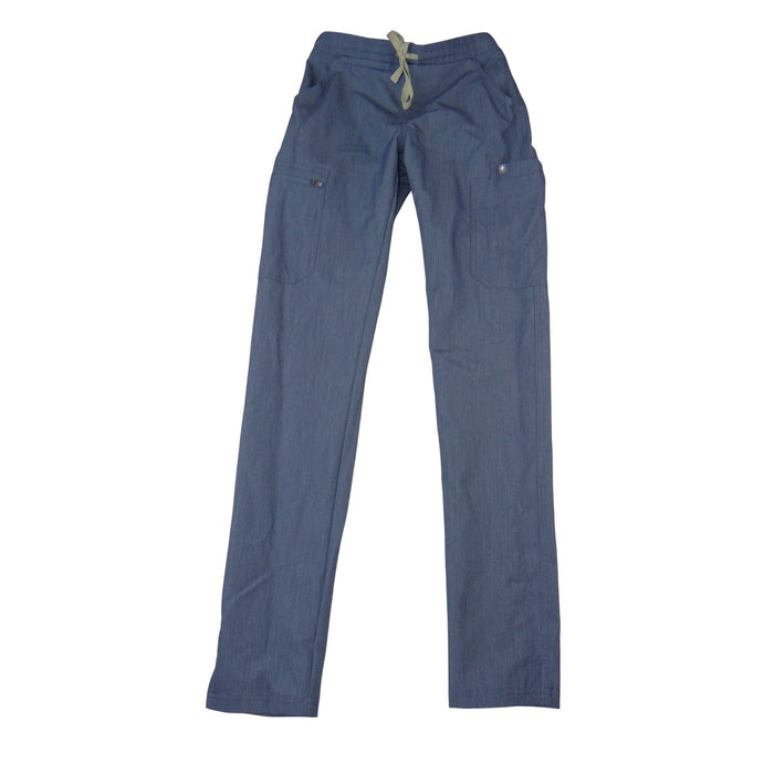FIGS Technical Collection Heather Blue Cargo Scrub Pants TW2000T XXS Tall Mens0