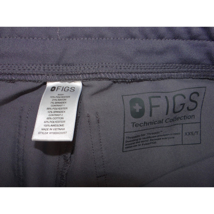 FIGS Technical Collection Womens Jogger Scrub Pants Graphite Grey XXS/T2