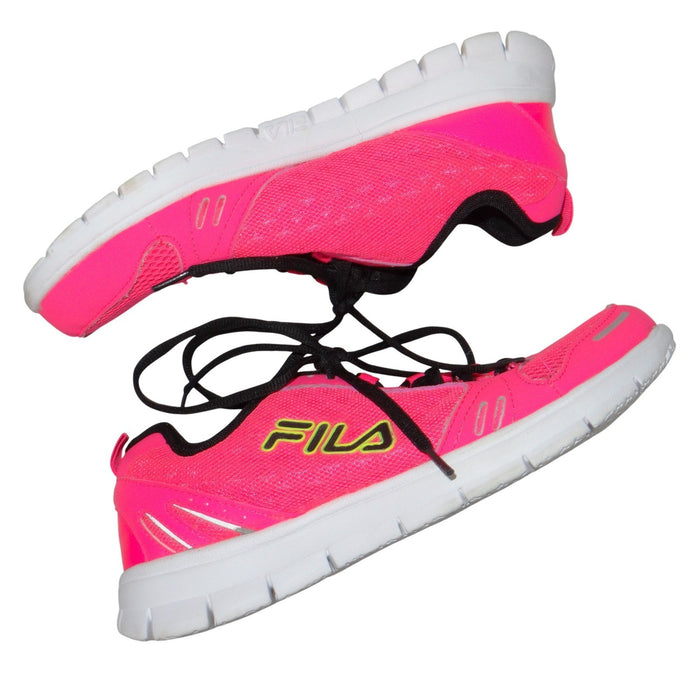 Fila Womens Neon Pink Athletic Running Shoes Sneakers 5SR20349 666 Size 9.50
