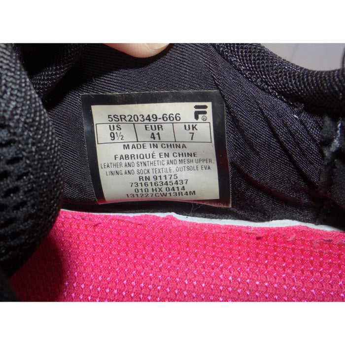 Fila Womens Neon Pink Athletic Running Shoes Sneakers 5SR20349 666 Size 9.53