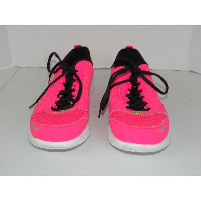 Fila Womens Neon Pink Athletic Running Shoes Sneakers 5SR20349 666 Size 9.54