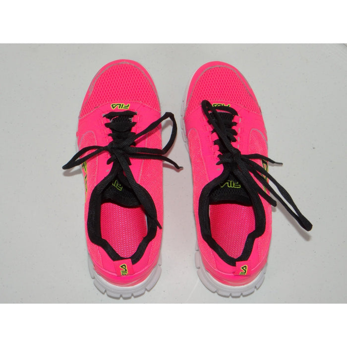 Fila Womens Neon Pink Athletic Running Shoes Sneakers 5SR20349 666 Size 9.55
